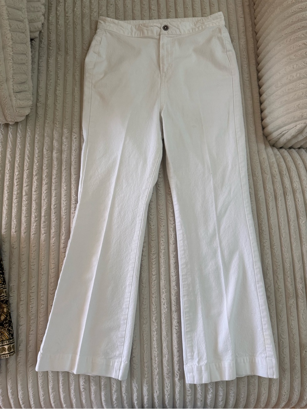 Julia Amory Bell Pant White